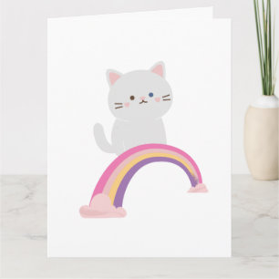 Schattig Kitten Kat Bedankkaart