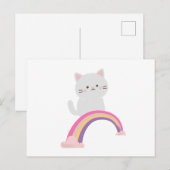 Schattig Kitten Kat Briefkaart (Voorkant / Achterkant)