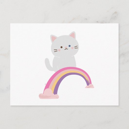 Schattig Kitten Kat Briefkaart (Voorkant)