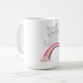 Schattig Kitten Kat Koffiemok (Voorkant links)