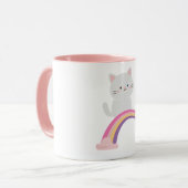 Schattig Kitten Kat Koffiemok Mok (Voorkant links)