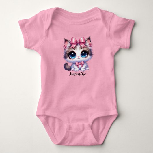 schattig kitten kat romper (Voorkant)