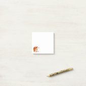 Schattig Kitten Kat Rood Geel Paraplu Herfst Post-it® Notes (Op bureau)