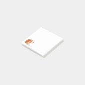 Schattig Kitten Kat Rood Geel Paraplu Herfst Post-it® Notes (Schuin)