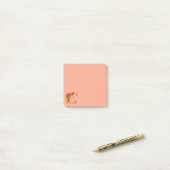 Schattig Kitten Kat Rood Geel Paraplu Herfst Roze Post-it® Notes (Op bureau)