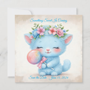 Schattig Kitten Kat Save The Date