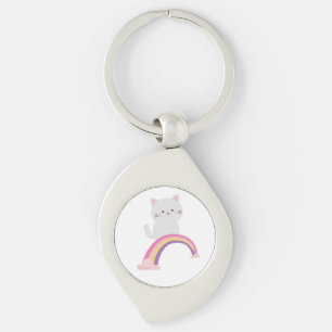 Schattig Kitten Kat Sleutelhanger