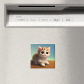 Schattig Kitten Magneet (Insitu (Vaatwasser))