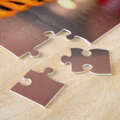 Schattig Kitten met Patriotische Hoed Legpuzzel (Zijkant)