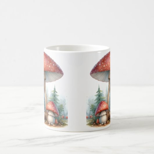 Schattig kitten onder paddenstoelenparaplu koffiemok (Center)