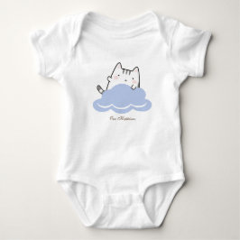 Schattig Kitten op Wolk Patroon Romper