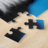 Schattig Kitten Portret met Mooie Blauwe Ogen Legpuzzel (Zijkant)