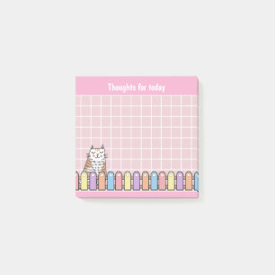 Schattig Kitten Roze Gedachten Voor Vandaag Post-it® Notes