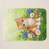 Schattig Kitten Sherpa Deken (Voorkant (horizontaal))