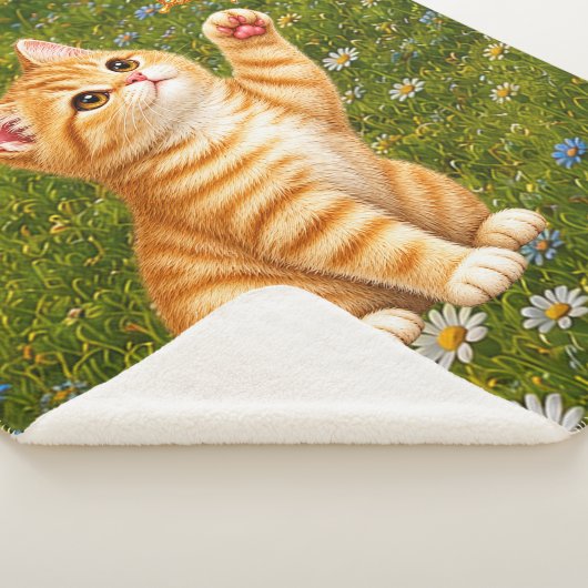 Schattig Kitten Sherpa Deken (3/4)