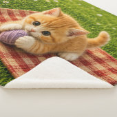 Schattig Kitten Sherpa Deken (3/4)