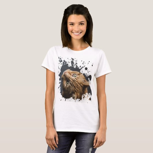 Schattig Kitten T-shirt (Voorkant volledig)