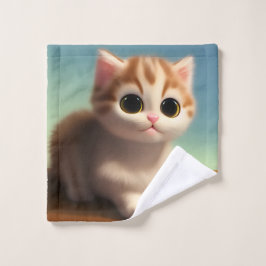 Schattig Kitten Washandje