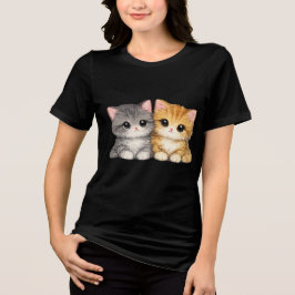 Schattig Kittens Duo Tri-Blend Shirt