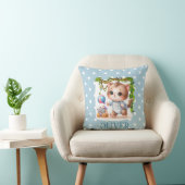 Schattig Kittenspolkadot Elegant Kussen (Stoel)