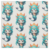 Schattig Kitty Kat Meermin Thunder_Cove Stof (Swatch)