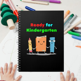 Schattig Klaar voor Kleuterschool Boek Donkere Kle Notitieboek