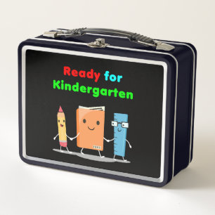 Schattig Klaar voor Kleuterschool Schoolboek Donke