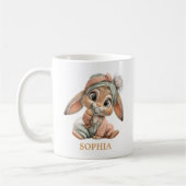Schattig Klein Baby Konijn Koffiemok (Links)