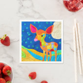 Schattig Klein Babyhertje - Quilt-achtig Ontwerp Servet (Insitu)