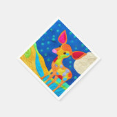 Schattig Klein Babyhertje - Quilt-achtig Ontwerp Servet (Hoek)