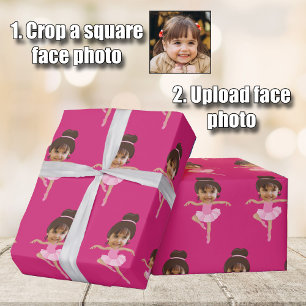 Schattig Klein Ballerina Meisje Aangepaste Kindere Cadeaupapier