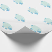 Schattig Klein Blauw Lam Cadeaupapier (Hoek)