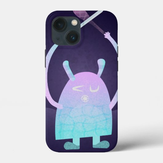 Schattig Klein Blauw Monster Case-Mate iPhone Case (Achterkant)