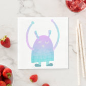 Schattig Klein Blauw Monster Servet (Insitu)