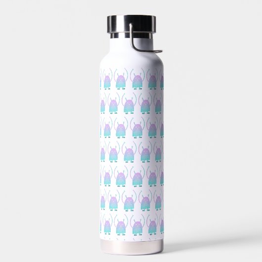 Schattig Klein Blauw Monster Waterfles (Links)