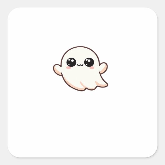 Schattig Klein Boe Basis Schoon Vierkante Sticker (Voorkant)