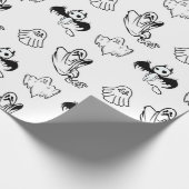 Schattig Klein Boe Geest Vleermuis Kids Halloween  Cadeaupapier (Hoek)