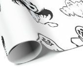 Schattig Klein Boe Geest Vleermuis Kids Halloween  Cadeaupapier (Rol Hoek)