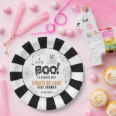 Schattig klein boo baby shower Halloween papier bo Papieren Bordje (Feest)