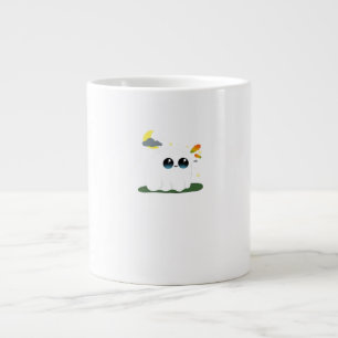 Schattig Klein Boostie Herfst Scene Vintage Klassi Grote Koffiekop