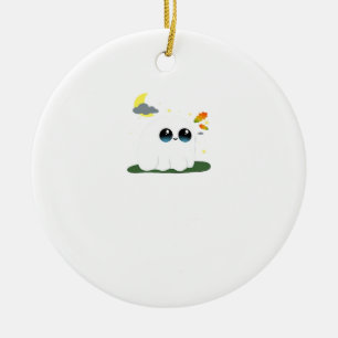 Schattig Klein Boostie Herfst Scene Vintage Klassi Keramisch Ornament