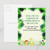 Schattig Klein Bos Uitnodiging Briefkaart (Voorkant / Achterkant)