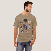 Schattig klein bruin geschenk t-shirt (Voorkant volledig)