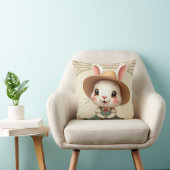 Schattig klein Bunny Rabbit Kussen (Stoel)