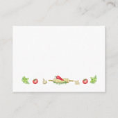 Schattig klein Chef Baby shower Luier Raffle Kaart (Achterkant)