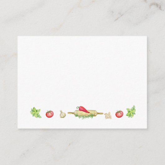 Schattig klein Chef Baby shower Luier Raffle Kaart (Achterkant)