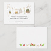 Schattig klein Chef Baby shower Luier Raffle Kaart (Voorkant / Achterkant)