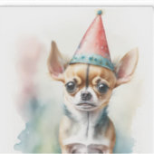 Schattig klein chihuahua met Pet Sticker (Voorkant)