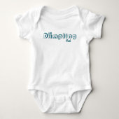 Schattig Klein Dumpling Op Maat Gemaakte Baby Naam Romper (Voorkant)