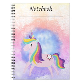 Schattig klein eenhoorn  notitieboek